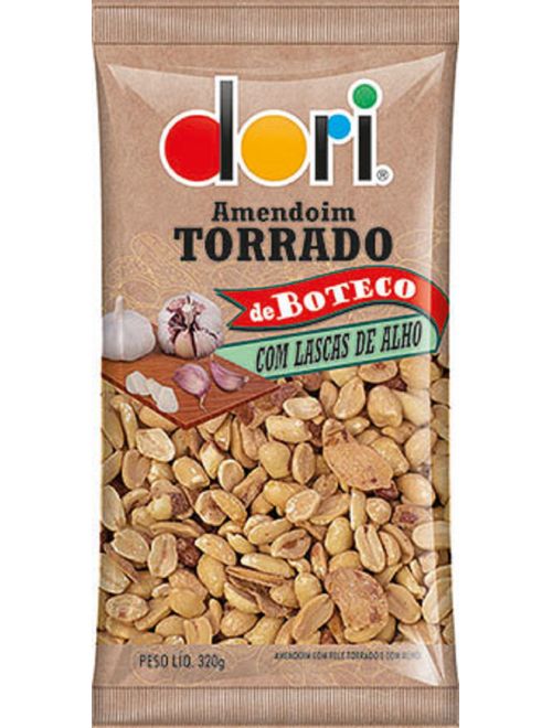 AMENDOIM TORRADO COM LASCAS DE CEBOLA 320G DORI