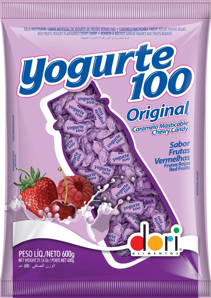 Bala Yogurte 100 original 600g Dori - D.Ferreira Casa de Doces