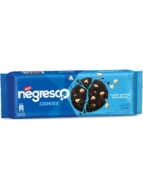 BISCOITO NEGRESCO COOKIE 60G CONTEM 3 PACOTES COM 2 COOKIES CADA NESTLE