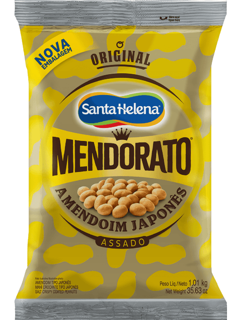 AMENDOIM JAPONES ASSADO MENDORATO ORIGINAL 1.01KG SANTA HELENA