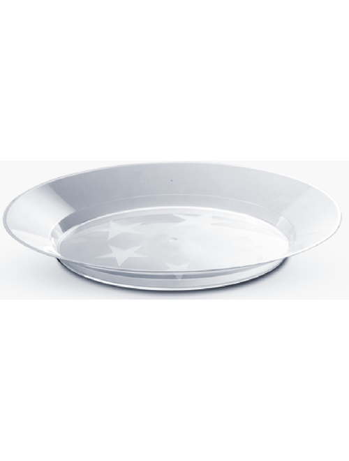 PRATO MASTER 21CM CRISTAL PACOTE COM 10 UNIDADES PLASTILANIA