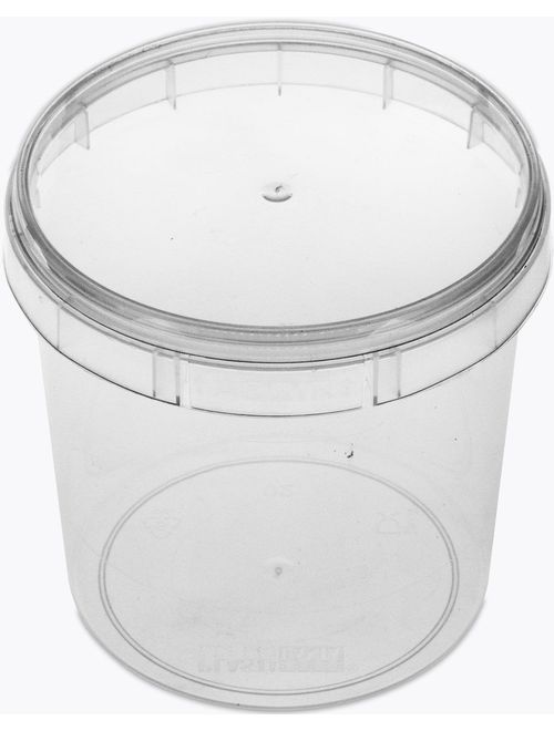POTE REDONDO COM TAMPA 220ML PACOTE COM 10 UNIDADES PLASTILANIA
