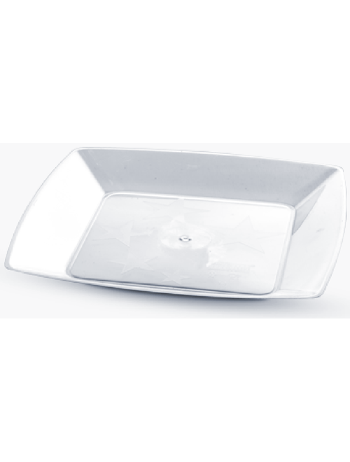 PRATO QUADRADO 15CM PEQUENO BRANCO PACOTE COM 10 UNIDADES PLASTILANIA