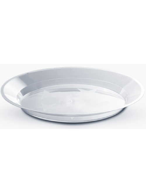 PRATO MASTER 15CM CRISTAL PACOTE COM 10 UNIDADES PLASTILANIA