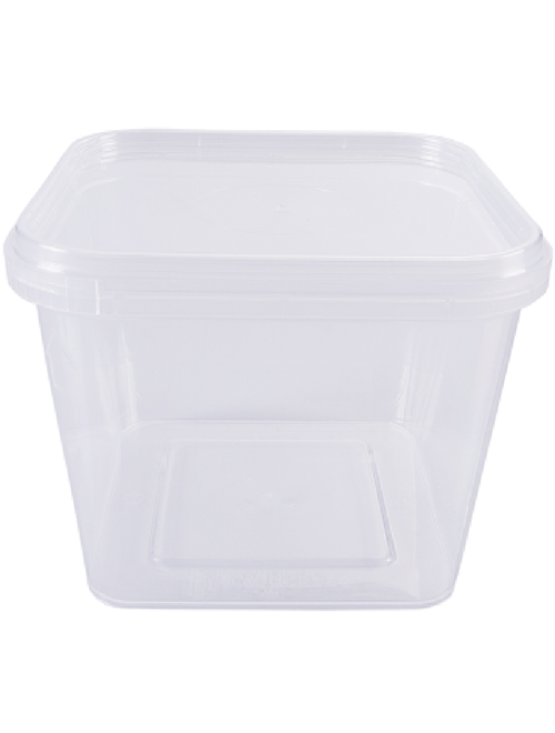 POTE QUADRADO COM TAMPA 250ML PACOTE COM 20 UNIDADES PRAFESTA