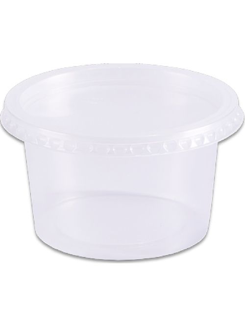 POTE REDONDO COM TAMPA 145ML PACOTE COM 24 UNIDADES PRAFESTA