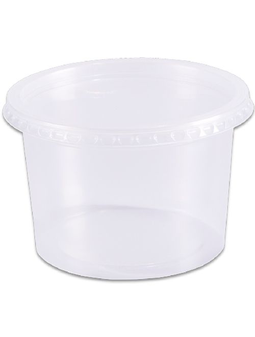 POTE REDONDO COM TAMPA 500ML PACOTE COM 24 UNIDADES PRAFESTA