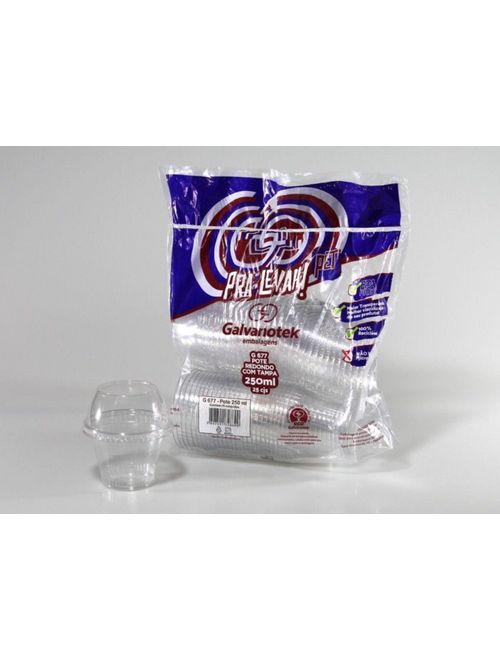 G677  POTE 250ML KIT PACOTE COM 25 UNIDADES GALVANOTEK
