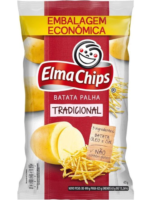 BATATA PALHA NA MESA TRADICIONAL 425G ELMA CHIPS