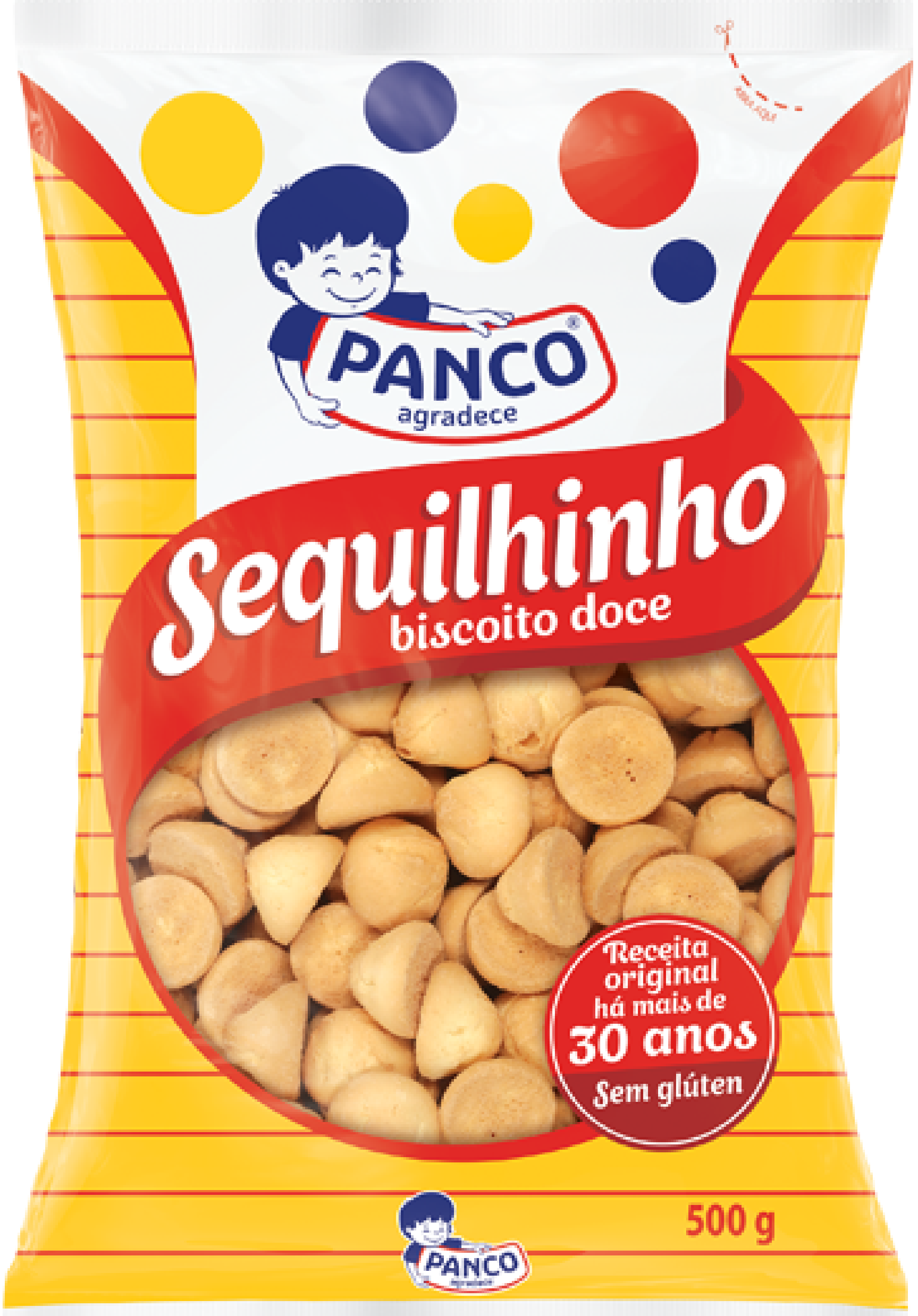 BISCOITO SEQUILHO 500G PANCO - Doces Vaz