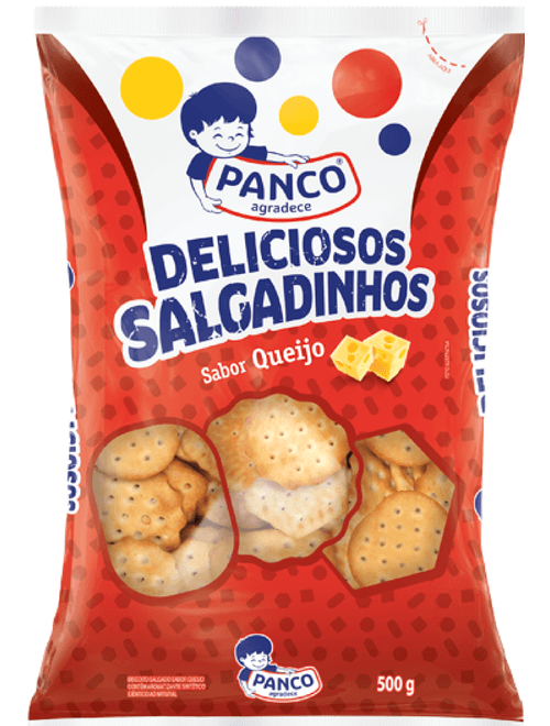 BISCOITO SALGADO 500G DELICIOSOS PANCO