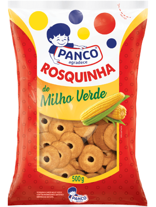 BISCOITO ROSCA 500G PANCO MILHO VERDE