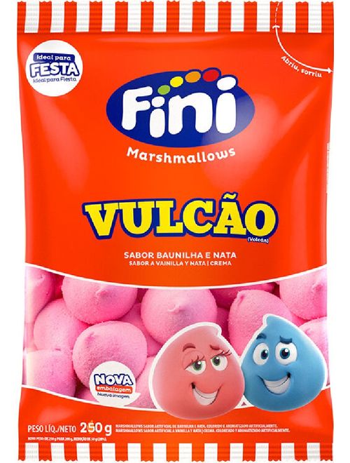 MARSHMALLOW FINI 250G VULCAO ROSA