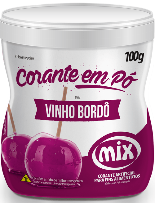 CORANTE EM PO 100G VINHO BORDO