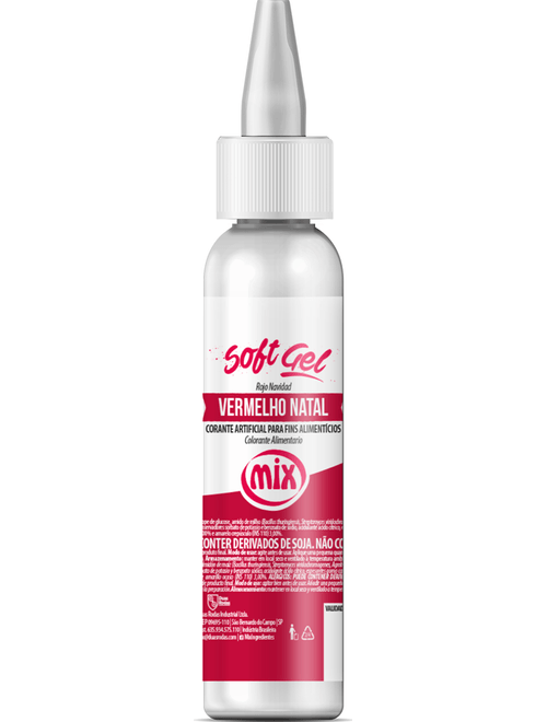 CORANTE SOFTGEL 25G VERMELHO NATAL