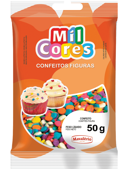 CONFEITO FIGURA CONFETE 50G MAVALERIO