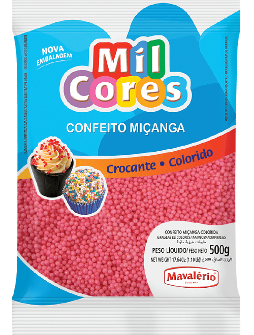 CONFEITO MICANGA N.0 500G ROSA MAVALERIO