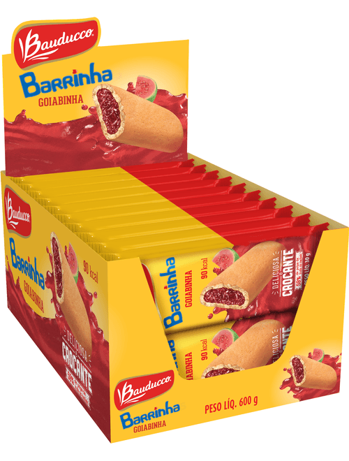 BISCOITO MAXI GOIABA CONTEM 20 UNIDADES DE 30G CADA BAUDUCCO