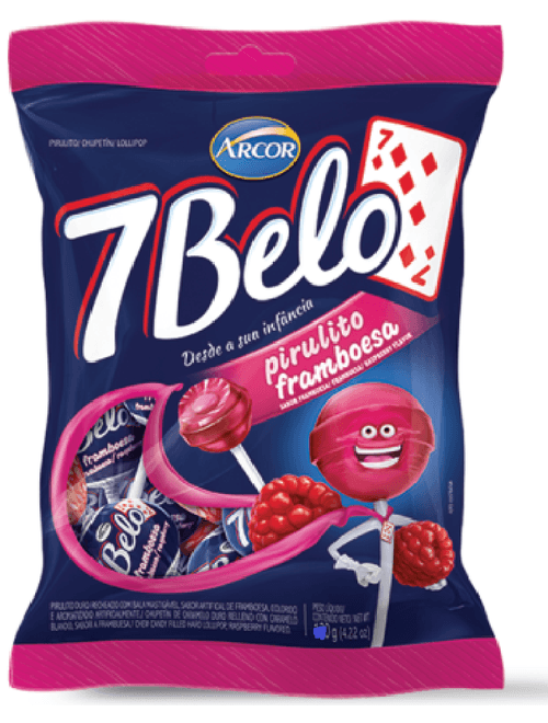 PIRULITO 7BELO FRAMBOESA 500G ARCOR