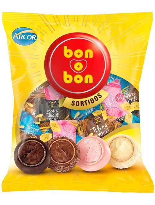 CHOCOLATE BOMBOM BONOBON 750G SORTIDO C/50 UNIDADES ARCOR