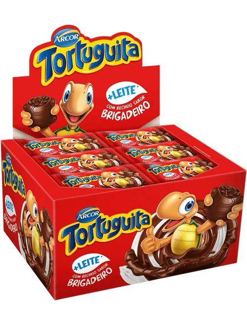 CHOCOLATE TORTUGUITA BRIGADEIRO CONTEM 24 UNIDADES DE 15.5G CADA ARCOR