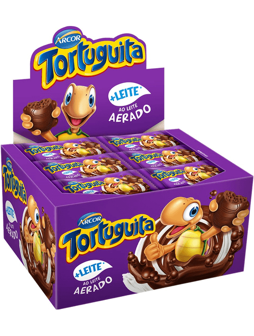 CHOCOLATE TORTUGUITA AERADA CONTEM  24 UNIDADES DE 11.5G CADA ARCOR