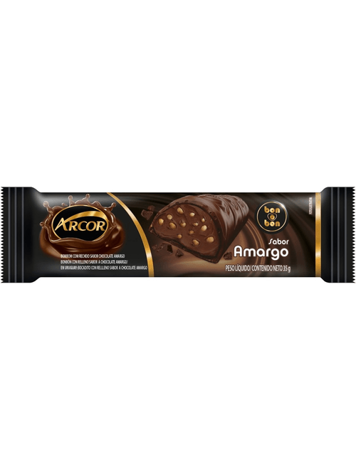 CHOCOLATE BOMBOM BONOBON CONTEM 12 UNIDADES DE 35G CADA CHOCOLATE AMARGO ARCOR