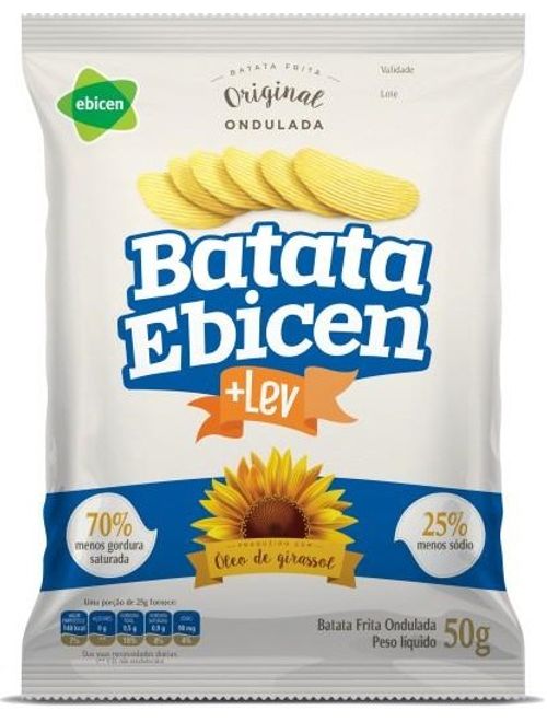 BATATA FRITA ONDULADA 50G EBICEN