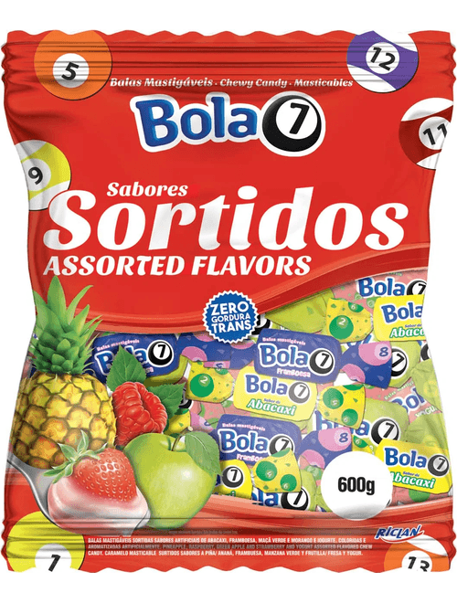 BALA MASTIGAVEL BOLA7 600G SORTIDA RICLAN