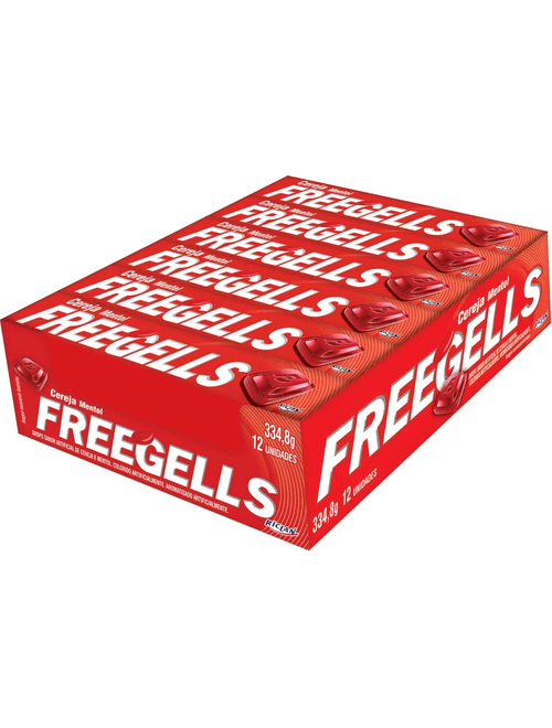 DROPS FREEGELLS PLAY CEREJA C/12 UNIDADES RICLAN