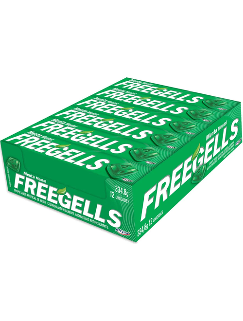 DROPS FREEGELLS PLAY MENTA C/12 UNIDADES RICLAN