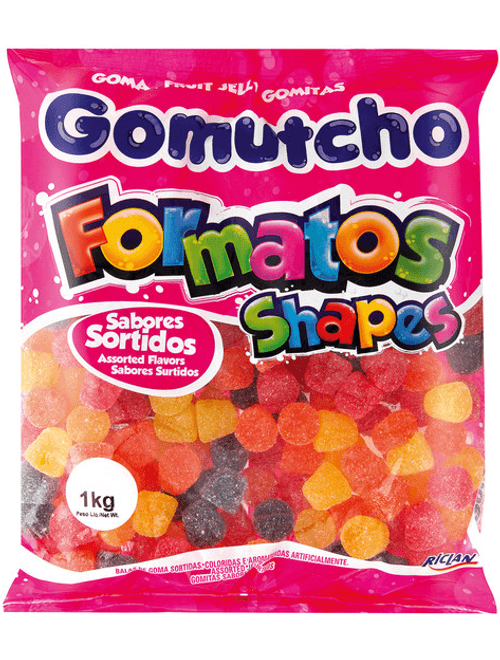 BALA DE GOMA GOMUTCHO 1KG SINOS RICLAN