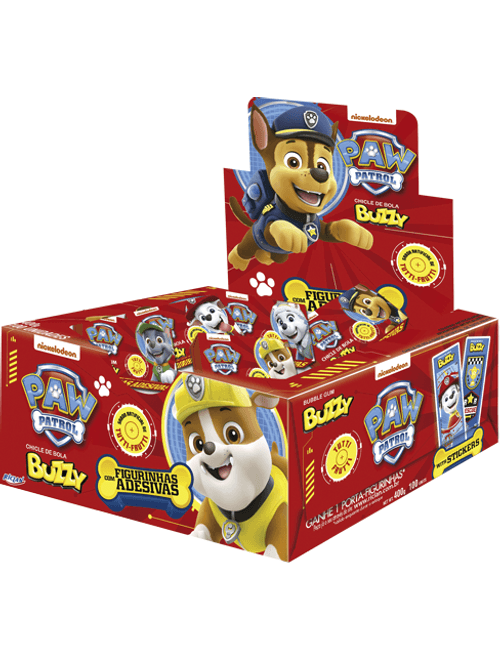 CHICLE BUZZY PATRULHA CANINA TUTTI FRUTTI C/100 RICLAN