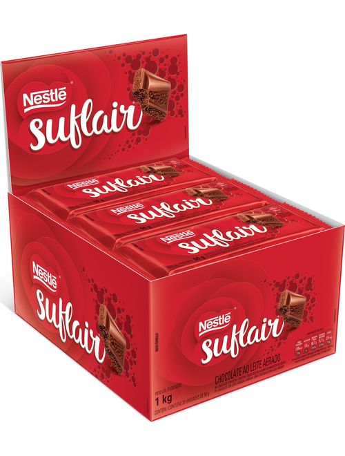 CHOCOLATE SUFLAIR CONTEM 20 UNIDADES DE 50G CADA