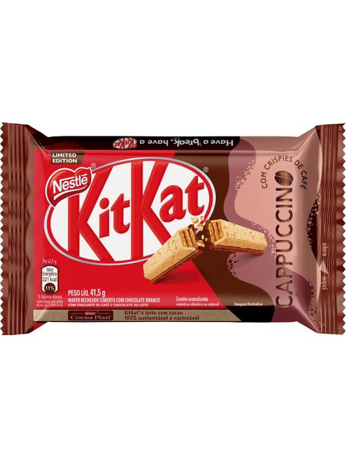 CHOCOLATE KITKAT CAPPUCCINO CONTEM 24 UNIDADES DE 41,5G CADA
