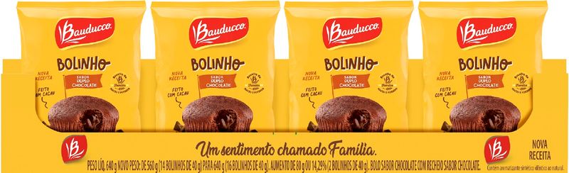 Bolinho de Laranja 16 unidades de 40g Bauducco