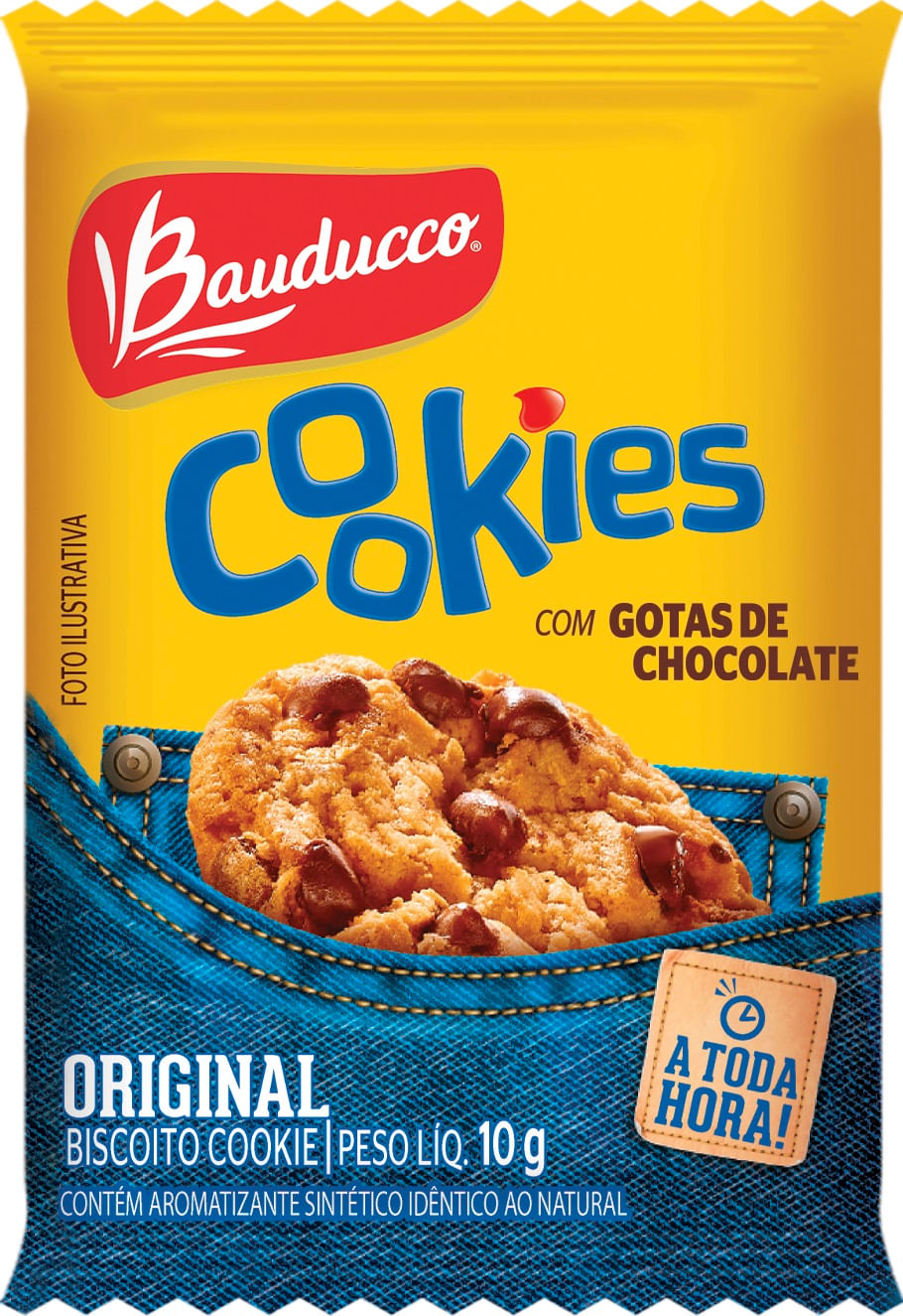 Biscoito Cookie Chocolate Lacta Com Gotas De Laka Pacote 80G