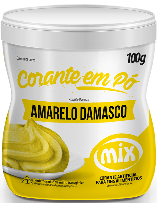 CORANTE EM PO 100G AMARELO DAMASCO