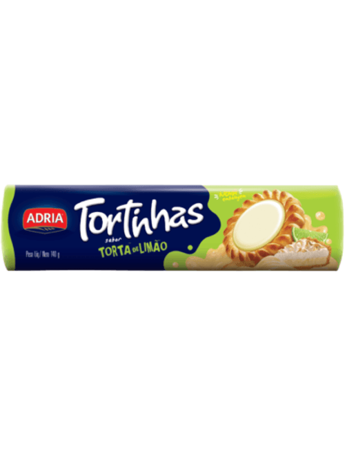 BISCOITO TORTINHA 140G LIMAO ADRIA