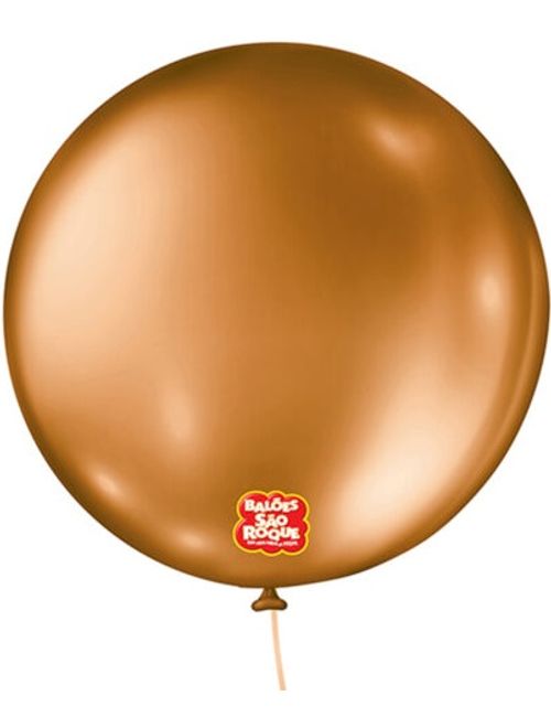 BALAO METALLIC BALLOON 5 COBRE COM 25 UNIDADES SAO ROQUE