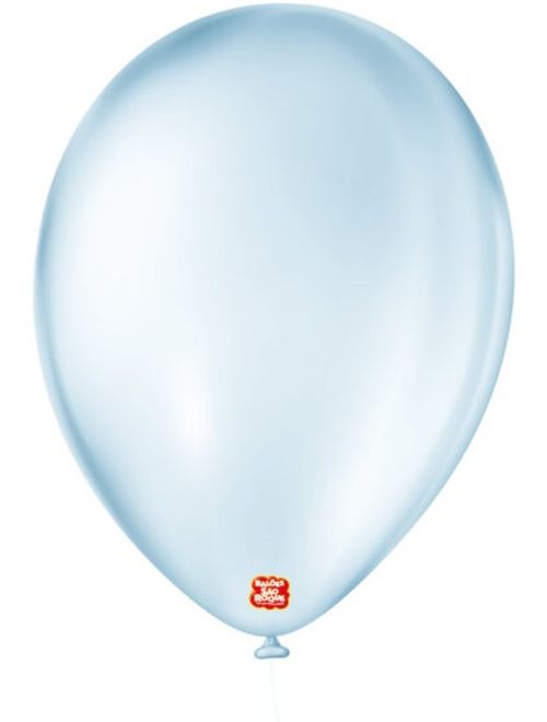 BALAO 9 CRISTAL BABY AZUL COM 25 UNIDADES SAO ROQUE