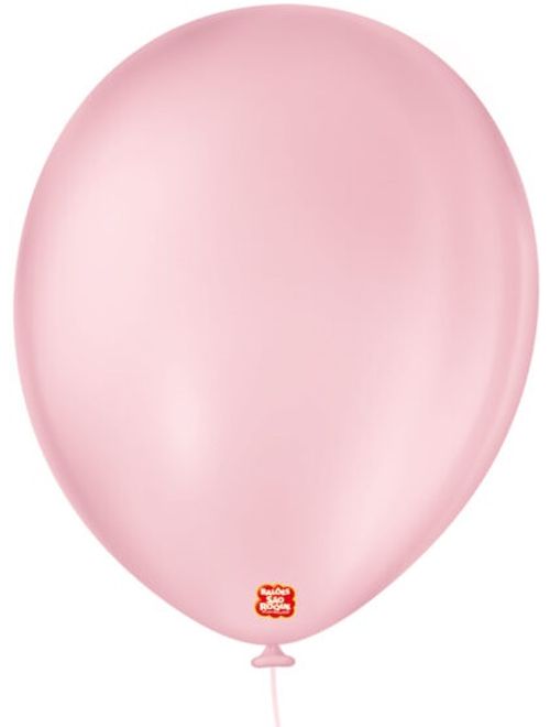 BALAO 11 LISO ROSA BABY COM 50 UNIDADES SAO ROQUE