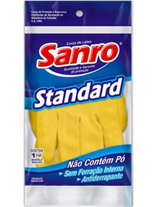 LUVA STANDARD AMARELA XG SAO ROQUE