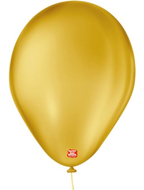 BALAO 7 LISO AMARELO OCRE COM 50 UNIDADES SAO ROQUE
