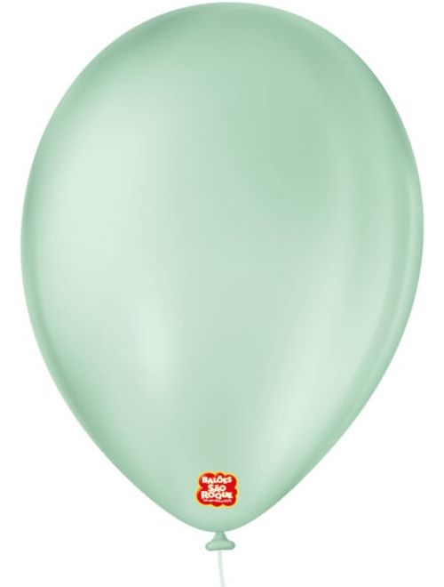 BALAO 9 LISO VERDE HORTELA COM 50 UNIDADES SAO ROQUE