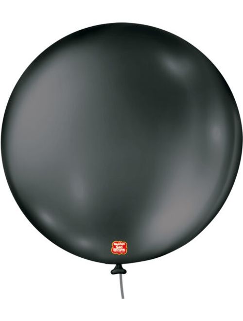 BALAO 5 METALLIC BALLOON PRETO COM 25 UNIDADES SAO ROQUE