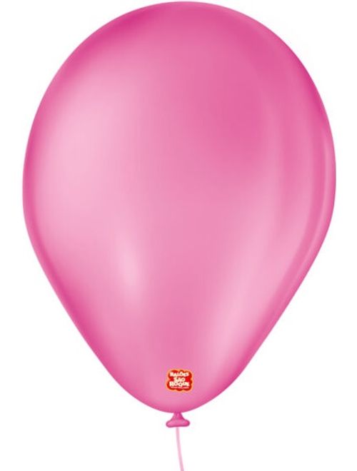 BALAO LISO 7  ROSA SHOCK COM 50 UNIDADES SAO ROQUE