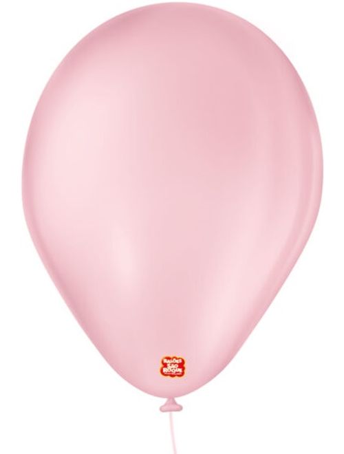 BALAO LISO 7 ROSA BABY COM 50 UNIDADES SAO ROQUE