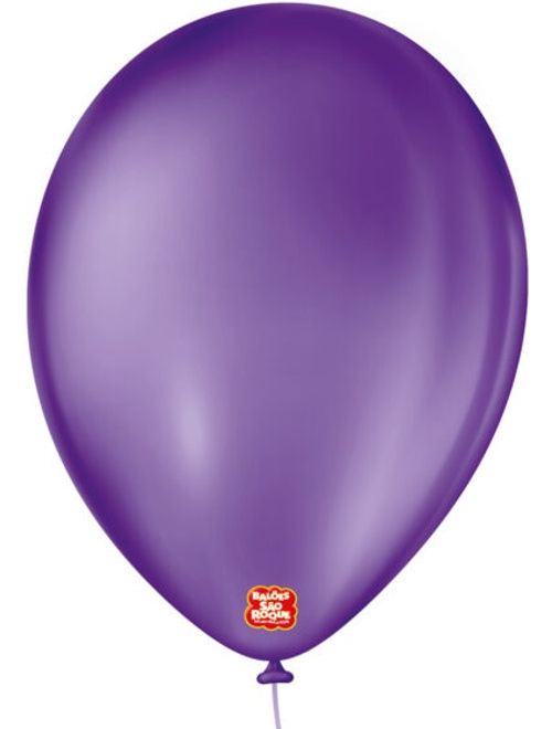 BALAO 9 LISO ROXO UVA COM 50 UNIDADES SAO ROQUE