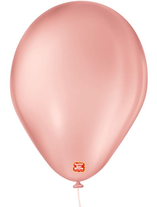 BALAO 9 LISO ROSE COM 50 UNIDADES SAO ROQUE